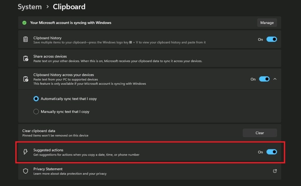 Microsoft bids adieu to Suggested actions: A tearful farewell to yet another "revolutionary" Windows 11 feature that is now dead