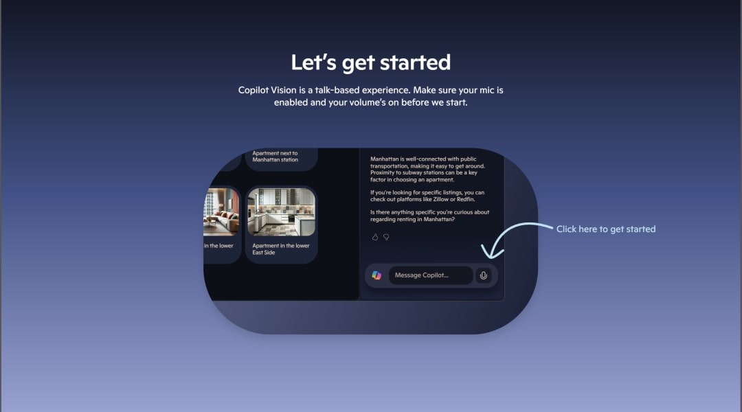 Copilot Vision in Microsoft Edge available now for free