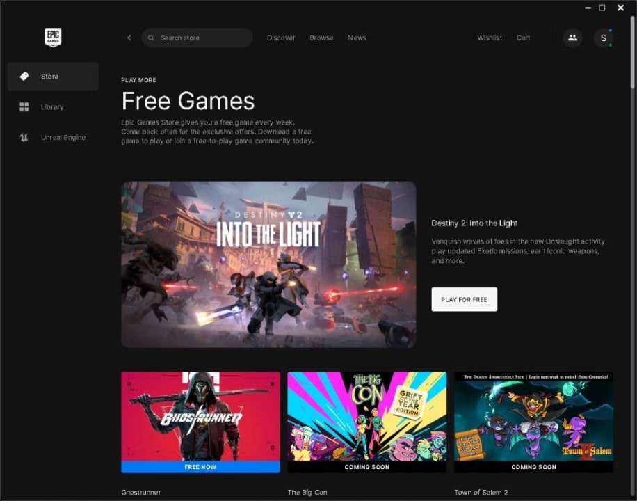 epic games store