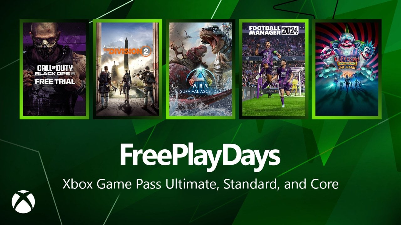Xbox Free Play Days: Play ARK: Survival Ascended, Football Manager 2024, Killer Klowns, Call of Duty Black Ops 6, and The Division 2 for Free This Weekend!
