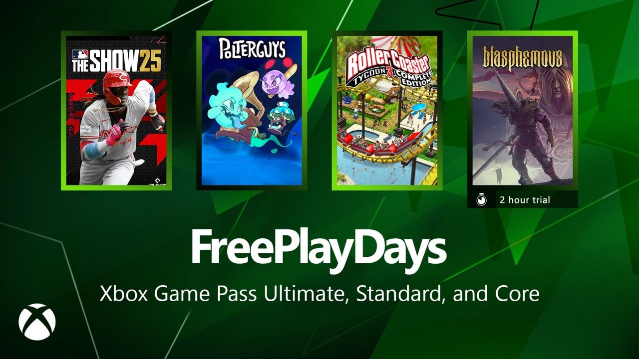 Xbox Free Play Days: Play RollerCoaster Tycoon 3, MLB The Show 25, Polterguys, and Blasphemous for Free This Weekend!