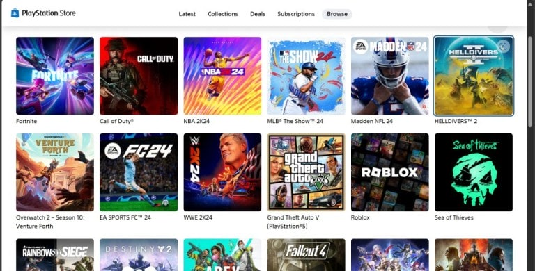 PlayStation Store best-seller list