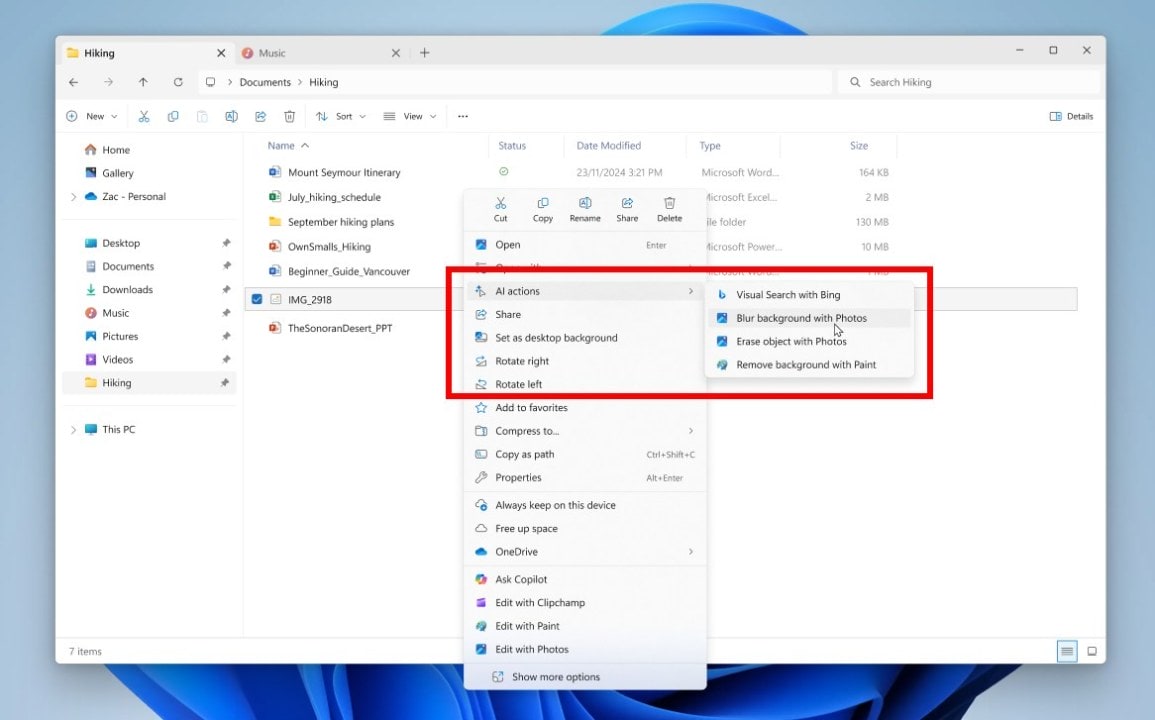 Windows 11 AI Actions Powerfully Transform File Explorer, Settings, and Everyday Productivity