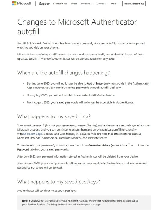 Microsoft Authenticator Autofill Feature Set for Retirement—Users Urged to Migrate to Edge Instead