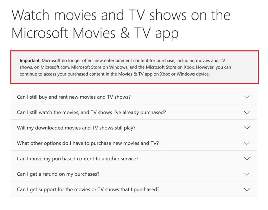 Microsoft Abruptly Shuts Down Movies & TV Store on Xbox and Windows Without Warning