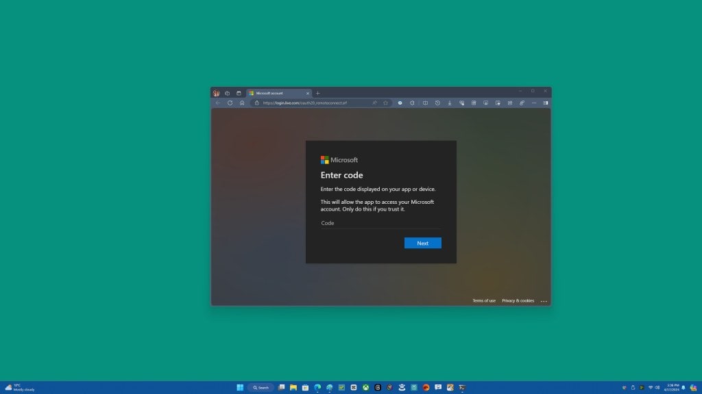 microsoft single-use codes