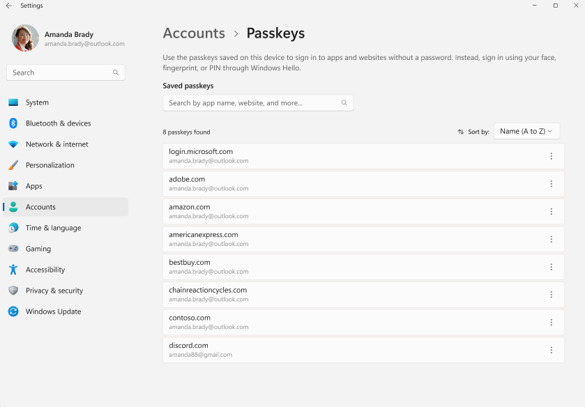 passkeys in windows 11