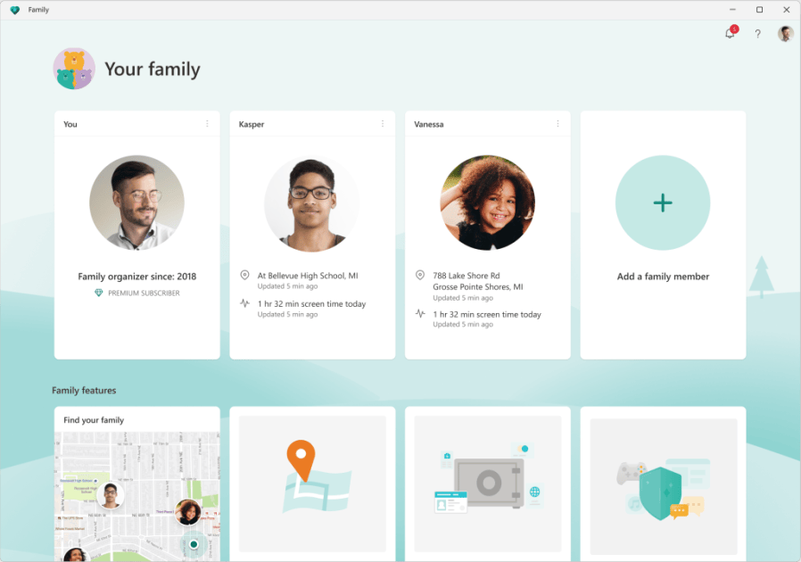 Microsoft 365 Family Safety app microsoft family safety app
